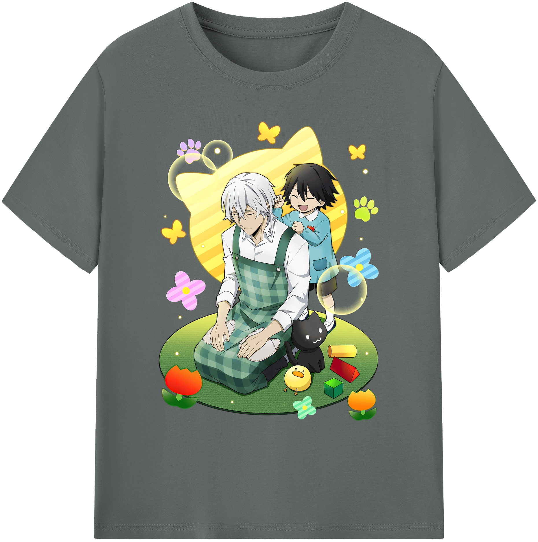 （画像用） 文豪ストレイドッグス Bungo Stray Dogs 綿100％ メンズ半袖Tシャツ｜肌触りやわらか＆通気性